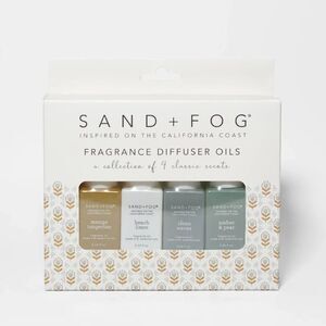 Sand + Fog 4 Pack Fragrance Diffuser Oil Set NIB